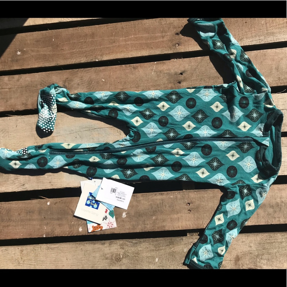 NWT Kickee Pants footed pajamas size 6-9 months